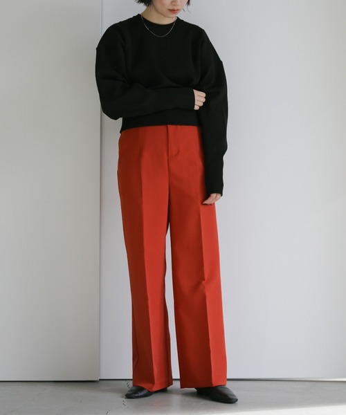 赤 ワイドパンツ ハイウエスト 楽天市場】ハイウェストワイドパンツ 赤の通販