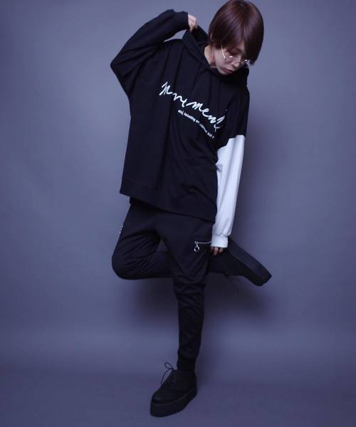 AFYF（エーエフワイエフ）の「AFYF MOVEMENT 2TONE MIX OVERSIZE PARKA F/2TONEミックスオーバーサイズパーカー（パーカー・レディース・ホワイト/ブラック・FREE）」の9枚目の写真
