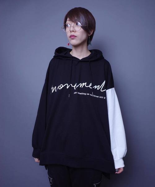 AFYF（エーエフワイエフ）の「AFYF MOVEMENT 2TONE MIX OVERSIZE PARKA F/2TONEミックスオーバーサイズパーカー（パーカー・レディース・ホワイト/ブラック・FREE）」の20枚目の写真