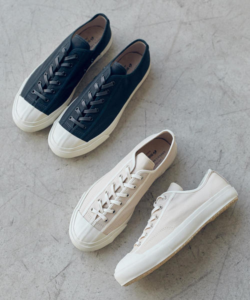 MoonStar（ムーンスター）の「★別注[ムーンスター]SC moonstar GYM/C GLR スニーカー(23cm～25cm）（スニーカー・レディース・ベージュ/ネイビー・25cm/24.5cm/23cm/23.5cm/24cm）」の3枚目の写真