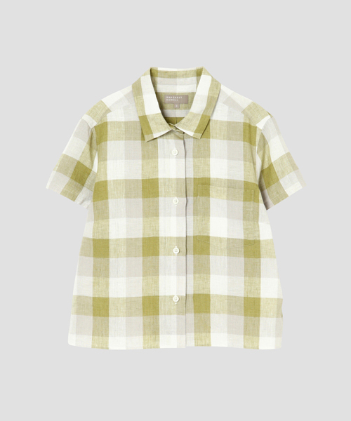 MARGARET HOWELL（マーガレットハウエル）の「BLOCK CHECK LINEN