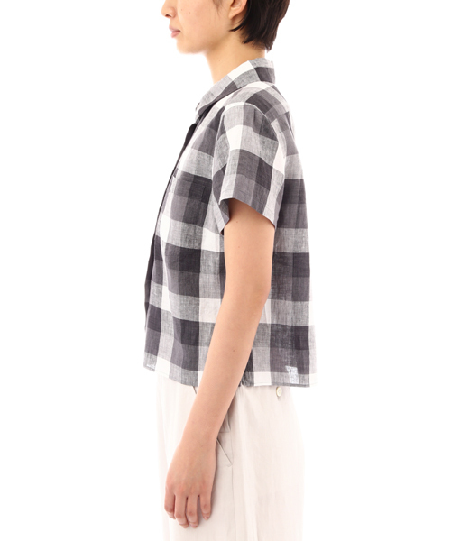 MARGARET HOWELL マーガレットハウエル　リネンチェックシャツ　麻 GRAPHIC GRID CHECK COTTON SHIRT | MARGARET HOWELL