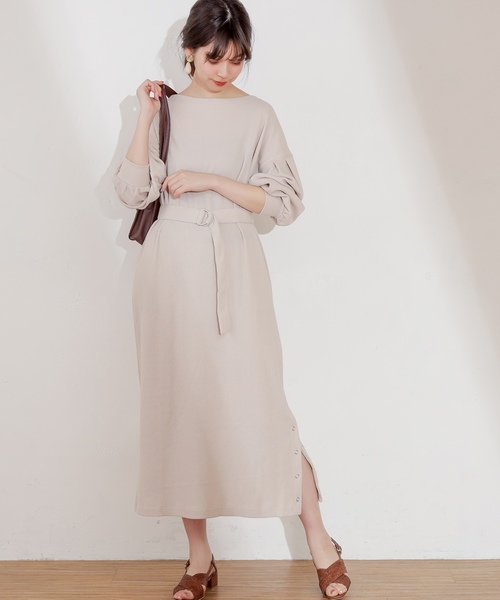 natural couture(ナチュラルクチュール)の「スナップボタン付ワッフルワンピース(ワンピース・レディース・オフホワイト/ブラック/ライトベージュ/ミント/レンガ/イエロー/ピンク系その他・FREE)」の16枚目の写真