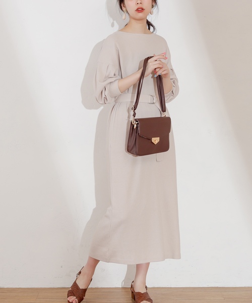 natural couture(ナチュラルクチュール)の「スナップボタン付ワッフルワンピース(ワンピース・レディース・オフホワイト/ブラック/ライトベージュ/ミント/レンガ/イエロー/ピンク系その他・FREE)」の17枚目の写真