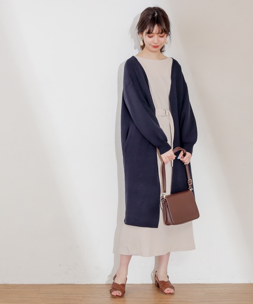 natural couture(ナチュラルクチュール)の「スナップボタン付ワッフルワンピース(ワンピース・レディース・オフホワイト/ブラック/ライトベージュ/ミント/レンガ/イエロー/ピンク系その他・FREE)」の18枚目の写真