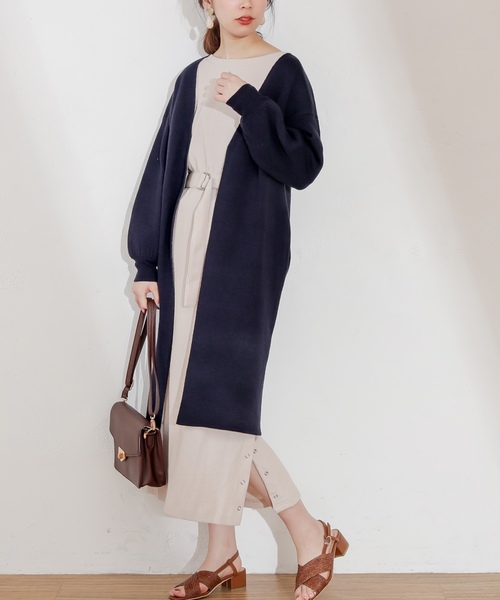 natural couture(ナチュラルクチュール)の「スナップボタン付ワッフルワンピース(ワンピース・レディース・オフホワイト/ブラック/ライトベージュ/ミント/レンガ/イエロー/ピンク系その他・FREE)」の19枚目の写真