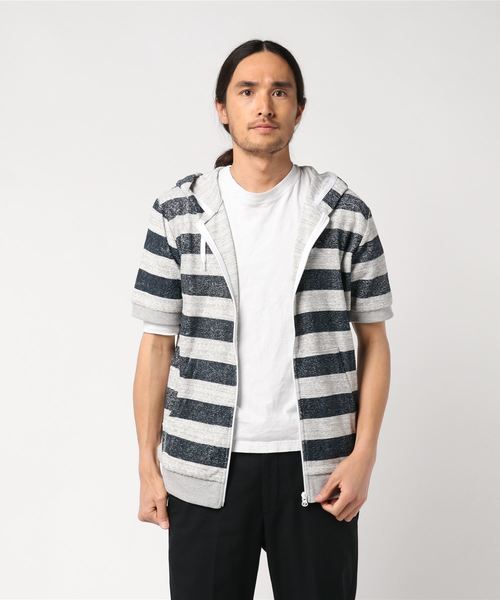 Quiksilver(クイックシルバー)の「ジップアップパーカー QUICKSILVER QZP192077(パーカー・メンズ・ホワイト/グレー/その他・M/L)」の3枚目の写真
