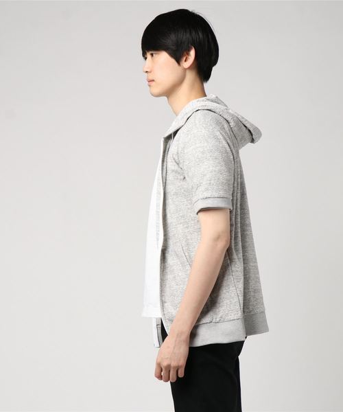 Quiksilver(クイックシルバー)の「ジップアップパーカー QUICKSILVER QZP192077(パーカー・メンズ・ホワイト/グレー/その他・M/L)」の4枚目の写真