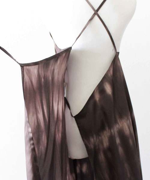 MODE ROBE(モードローブ)の「タイダイキャミワンピース(ワンピース・レディース・ブラウン/オレンジ・FREE)」の6枚目の写真