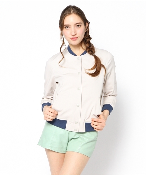 Another Edition（アナザーエディション）の「AE C/N ダブルフェイス BLSN（ブルゾン・レディース・ホワイト/ベージュ/ネイビー・SMALL/MEDIUM）」の10枚目の写真