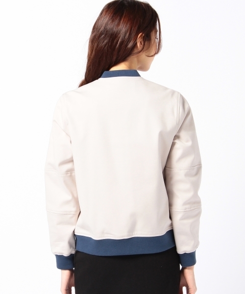 Another Edition（アナザーエディション）の「AE C/N ダブルフェイス BLSN（ブルゾン・レディース・ホワイト/ベージュ/ネイビー・SMALL/MEDIUM）」の6枚目の写真
