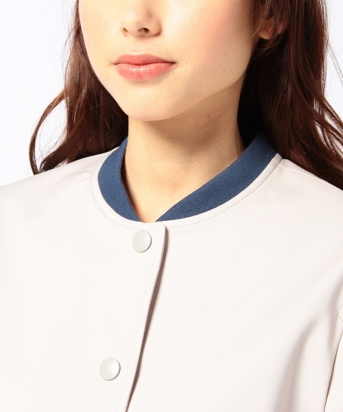 Another Edition（アナザーエディション）の「AE C/N ダブルフェイス BLSN（ブルゾン・レディース・ホワイト/ベージュ/ネイビー・SMALL/MEDIUM）」の7枚目の写真