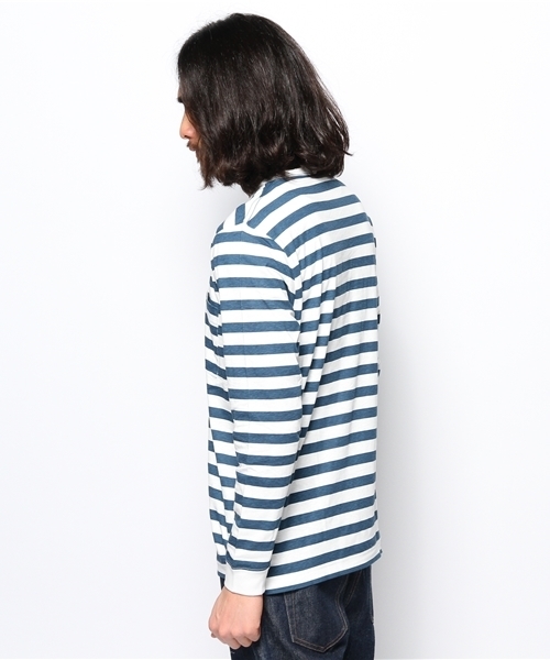 BEAUTY&YOUTH UNITED ARROWS(ビューティーアンドユースユナイテッドアローズ)の「<MHL.> 12 BASIC BORDER/カットソー ◆(Tシャツ/カットソー・メンズ・ブラウン/ロイヤルブルー・MEDIUM/LARGE)」の8枚目の写真