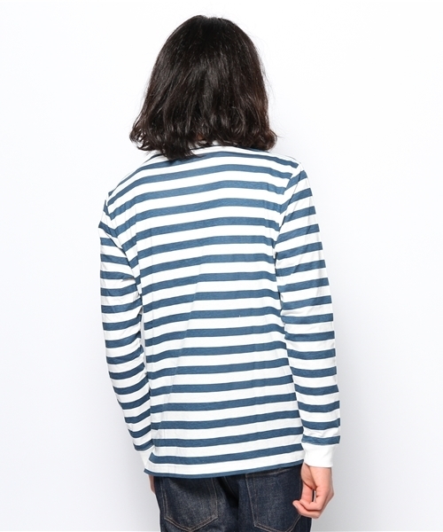 BEAUTY&YOUTH UNITED ARROWS(ビューティーアンドユースユナイテッドアローズ)の「<MHL.> 12 BASIC BORDER/カットソー ◆(Tシャツ/カットソー・メンズ・ブラウン/ロイヤルブルー・MEDIUM/LARGE)」の9枚目の写真