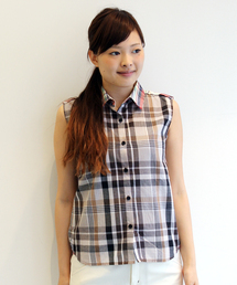 WHO'S WHO gallery | 【WEB限定価格】チェックノースリーブシャツ(シャツ/ブラウス)