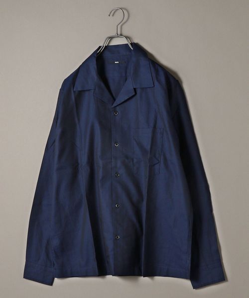 SHIPS(シップス)の「SU: スーピマコットン オープンカラー シャツ(シャツ/ブラウス・メンズ・ブラック/ワイン/ネイビー・SMALL/MEDIUM/LARGE/X-LARGE)」の1枚目の写真