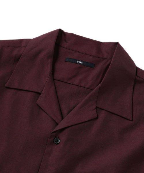 SHIPS(シップス)の「SU: スーピマコットン オープンカラー シャツ(シャツ/ブラウス・メンズ・ブラック/ワイン/ネイビー・SMALL/MEDIUM/LARGE/X-LARGE)」の5枚目の写真