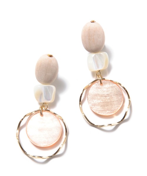 JACK & MARIE（ジャックアンドマリー）の「JACK & MARIE Design Earrings TypeB (ジャックアンドマリー デザインピアスB)（ピアス（両耳用）・レディース・ホワイト系その他/アイボリー/ブラック/ブラウン/ゴールド/グレー/シルバー・ONE SIZE）」の3枚目の写真