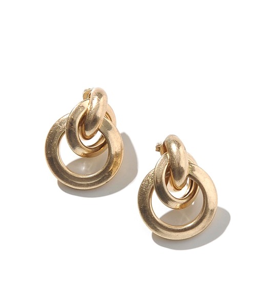 JACK & MARIE（ジャックアンドマリー）の「JACK & MARIE Design Earrings TypeB (ジャックアンドマリー デザインピアスB)（ピアス（両耳用）・レディース・ホワイト系その他/アイボリー/ブラック/ブラウン/ゴールド/グレー/シルバー・ONE SIZE）」の7枚目の写真