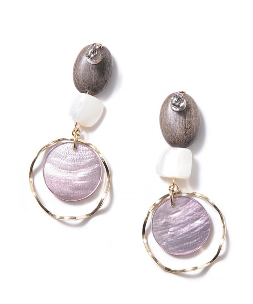 JACK & MARIE（ジャックアンドマリー）の「JACK & MARIE Design Earrings TypeB (ジャックアンドマリー デザインピアスB)（ピアス（両耳用）・レディース・ホワイト系その他/アイボリー/ブラック/ブラウン/ゴールド/グレー/シルバー・ONE SIZE）」の13枚目の写真