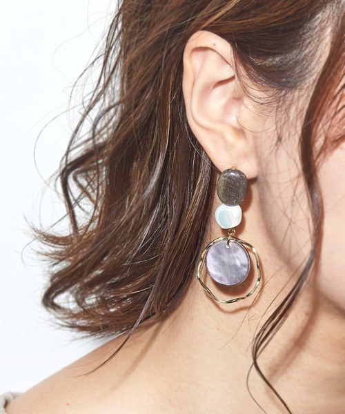 JACK & MARIE（ジャックアンドマリー）の「JACK & MARIE Design Earrings TypeB (ジャックアンドマリー デザインピアスB)（ピアス（両耳用）・レディース・ホワイト系その他/アイボリー/ブラック/ブラウン/ゴールド/グレー/シルバー・ONE SIZE）」の14枚目の写真