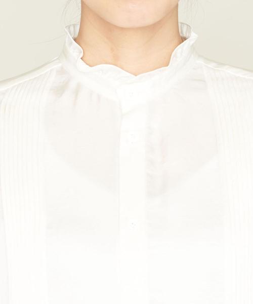 ASTRAET(アストラット)の「<ASTRAET(アストラット)>サテン ピンタック レース ブラウス(シャツ/ブラウス・レディース・ブラック/ホワイト・FREE)」の15枚目の写真