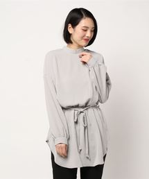 STYLEBLOCK | ジョーゼットウエストドロストハイネックブラウス(シャツ/ブラウス)