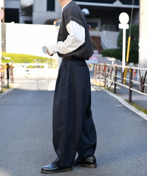 kutir（クティール）の「Vネックニットベスト（ベスト・メンズ・ダークブラウン/ベージュ/ブルーグレー・MEDIUM/LARGE）」の20枚目の写真