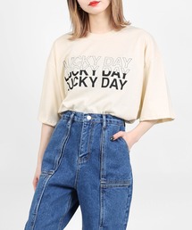 DING | DING/LUCK DAYビッグシルエットTシャツ(Tシャツ/カットソー)