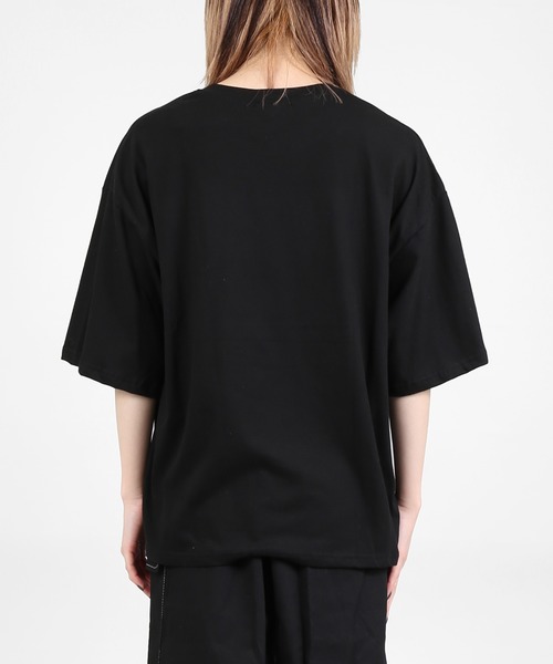 DING（ディング）の「DING/LUCK DAYビッグシルエットTシャツ（Tシャツ/カットソー・レディース・アイボリー/グリーン/ブラック・FREE）」の10枚目の写真