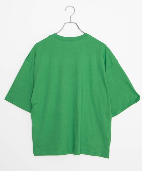 DING（ディング）の「DING/LUCK DAYビッグシルエットTシャツ（Tシャツ/カットソー・レディース・アイボリー/グリーン/ブラック・FREE）」の16枚目の写真