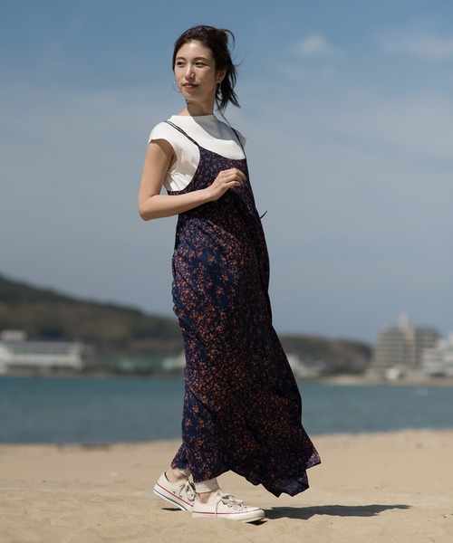 セール レーヨン 小花パッチワークプリントロングキャミワンピース ワンピース Hunch ハンチ のファッション通販 Zozotown