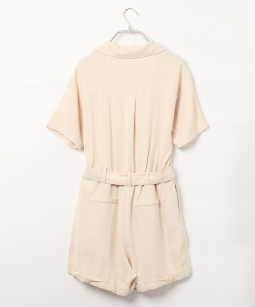 Heather（ヘザー）の「アサコンサファリロンパース　887112（つなぎ/オールインワン・レディース・ブラック/ライトベージュ/グリーン系その他4・FREE）」の8枚目の写真