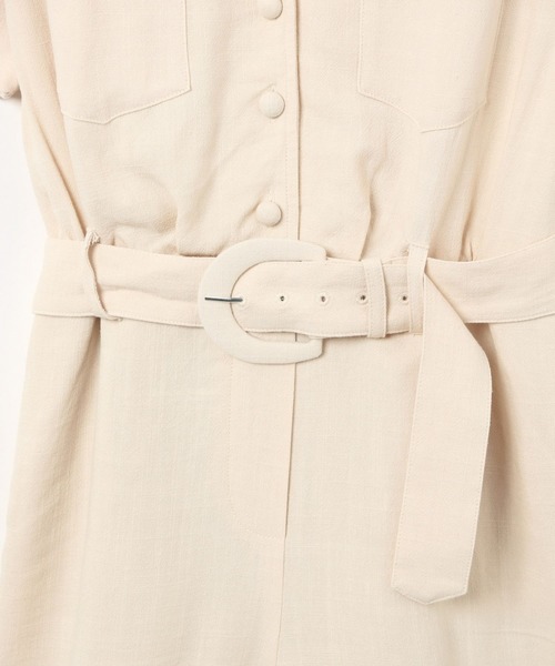 Heather（ヘザー）の「アサコンサファリロンパース　887112（つなぎ/オールインワン・レディース・ブラック/ライトベージュ/グリーン系その他4・FREE）」の10枚目の写真