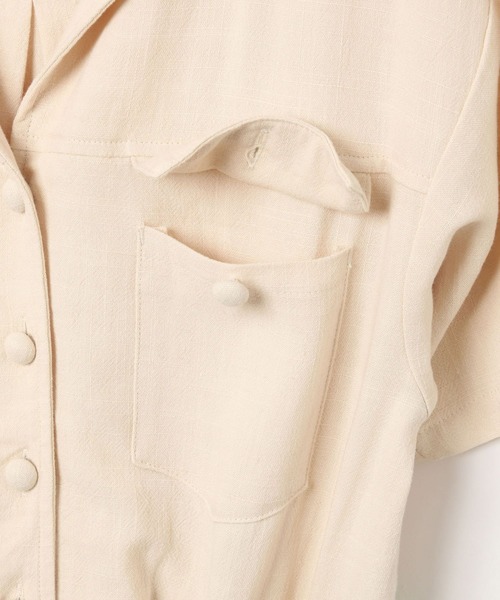 Heather（ヘザー）の「アサコンサファリロンパース　887112（つなぎ/オールインワン・レディース・ブラック/ライトベージュ/グリーン系その他4・FREE）」の12枚目の写真