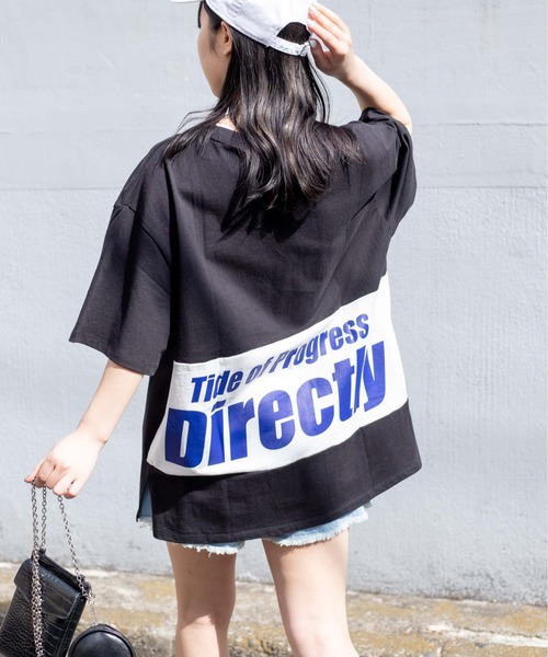 WEGO（ウィゴー）の「WEGO/【WEB限定】バックプリントロゴビッグシルエットTシャツ（Tシャツ/カットソー・レディース・グリーン/サックスブルー/ライム/ブラック/レッド/その他1/その他2/レッド系その他/グリーン系その他/その他3/ブラウン/ブルー系その他/その他4/ダークグリーン/ブラウン系その他/その他5/その他6/その他9/その他7/その他8/その他10/その他11/その他12/その他13・FREE）」の18枚目の写真