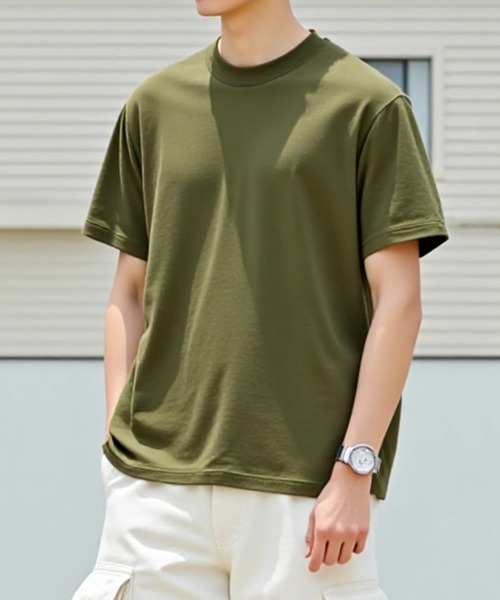 United Athle（ユナイテッドアスレ）の「OUR's ローズさん着用！ 累計販売10万枚突破！ZOZO売上No.1 無地Tシャツ！【United Athle】premium cotton crew neck short sleeve t-shirt / プレミアム コットン クルーネック 半袖 Tシャツ 5001（Tシャツ/カットソー・レディース・ホワイト/ブラック/ベージュ/パープル/オフホワイト/アイボリー/グリーン/グレー/グレイッシュベージュ/オレンジ/ライトグレー/バーガンディー/ブラック系その他2/ネイビー/サックスブルー/レッド/ライトブルー/イエロー/ゴールド/ライトグリーン/インディゴブルー/ピンク/ダークパープル/ライトイエロー/ライトピンク/ラベンダー/ピンクベージュ/ロイヤルブルー/マスタード/グレイッシュブルー/ターコイズブルー/レモンイエロー/アクア/ネイビー系2/ブラック系その他3/ネイビー系1/ダークネイビー/グレー系その他/ダークグリーン/チャコールグレー/オートミール/パープル系その他2/スモーキーグリーン系/エメラルド/オリーブ/ピンク系1/ネイビー系3/フューシャピンク/ダークカーキ/ライトオリーブ/ダークブラウン・S/M/L/XL/XXL）」の20枚目の写真