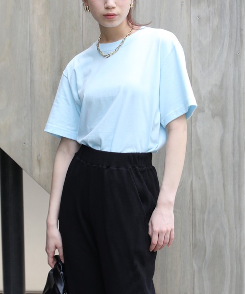 Tシャツ/カットソー（ブルー・ネイビー/青色系・ストライプ柄