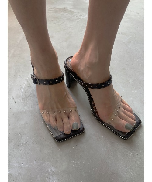 Ameri(アメリ)の「CLEAR STUDS MULE(サンダル・レディース・ホワイト/アッシュブラウン・SMALL/MEDIUM/LARGE)」の10枚目の写真