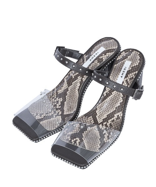 Ameri(アメリ)の「CLEAR STUDS MULE(サンダル・レディース・ホワイト/アッシュブラウン・SMALL/MEDIUM/LARGE)」の13枚目の写真