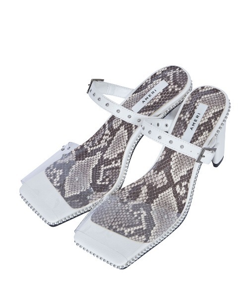 Ameri(アメリ)の「CLEAR STUDS MULE(サンダル・レディース・ホワイト/アッシュブラウン・SMALL/MEDIUM/LARGE)」の12枚目の写真