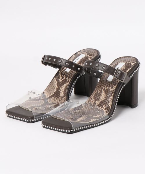 Ameri(アメリ)の「CLEAR STUDS MULE(サンダル・レディース・ホワイト/アッシュブラウン・SMALL/MEDIUM/LARGE)」の19枚目の写真