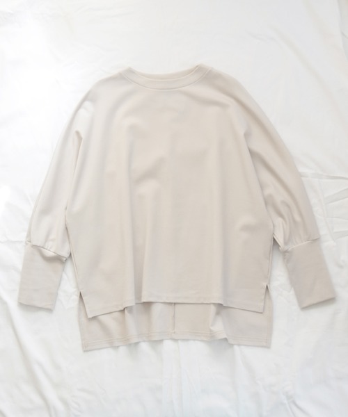 Marient（マリエント）の「袖ボタンポンチプルオーバー（Tシャツ/カットソー・レディース・ホワイト/ブラック/ベージュ・FREE）」の3枚目の写真