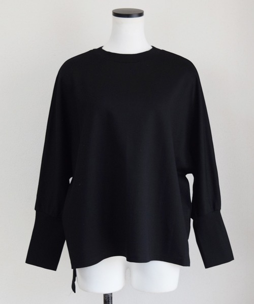 Marient（マリエント）の「袖ボタンポンチプルオーバー（Tシャツ/カットソー・レディース・ホワイト/ブラック/ベージュ・FREE）」の12枚目の写真