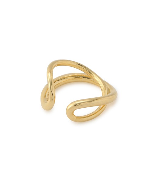 ADAM ET ROPE'（アダムエロペ）の「クロスラインイヤカフ（イヤリング・レディース・シルバー/ゴールド・FREE）」の5枚目の写真