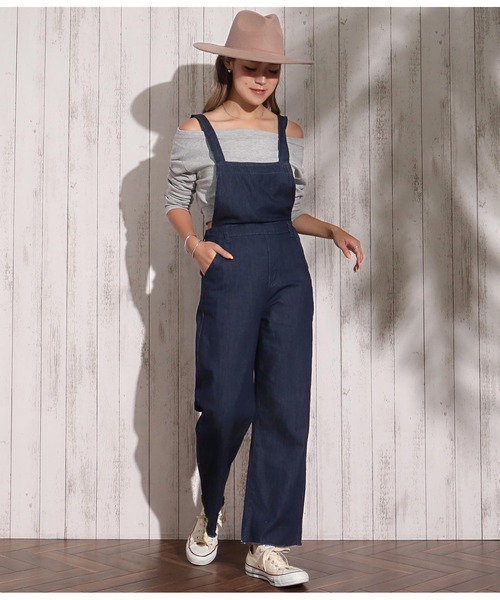 Mimpi アナップミンピ のファッション デニムサロペット サロペット オーバーオール Anap Anap セール