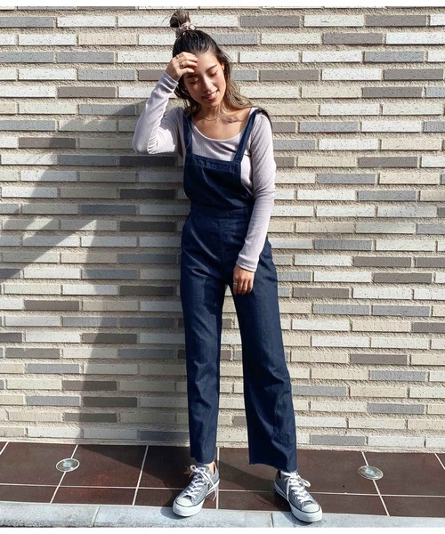 Mimpi アナップミンピ のファッション デニムサロペット サロペット オーバーオール Anap Anap セール