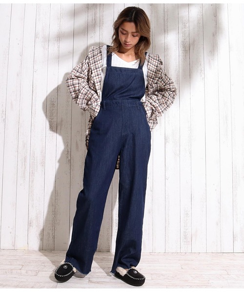 Mimpi アナップミンピ のファッション デニムサロペット サロペット オーバーオール Anap Anap セール