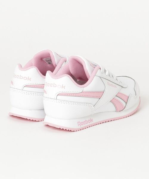 Reebok（リーボック）の「ロイヤル クラシック ジョガー 3 / Royal Classic Jogger 3（スニーカー・キッズ・ホワイト×ピンク/ホワイト×ホワイト/ホワイト・22.0cm/17.0cm/18.0cm/19.0cm/20.0cm/21.0cm/24.0cm/23.5cm/22.5cm/24.5cm/25.0cm/23.0cm/20.5cm/18.5cm/19.5cm/21.5cm/17.5cm）」の4枚目の写真