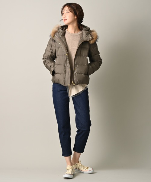 INTERPLANET（インタープラネット）の「アシメフリルデザインプルオーバー（ニット/セーター・レディース・グレー/ブラック/グレイッシュベージュ・FREE）」の11枚目の写真